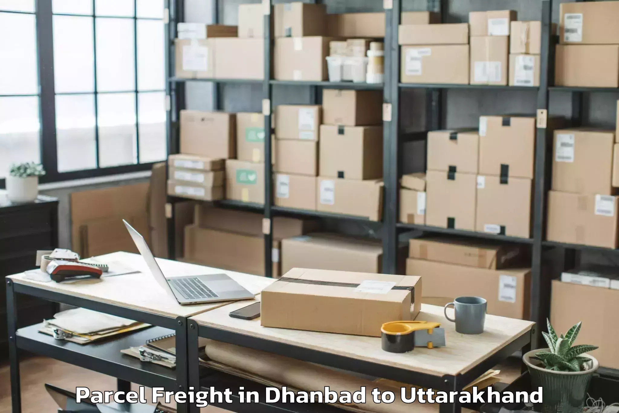 Quality Dhanbad to Bhikiyasain Parcel Freight